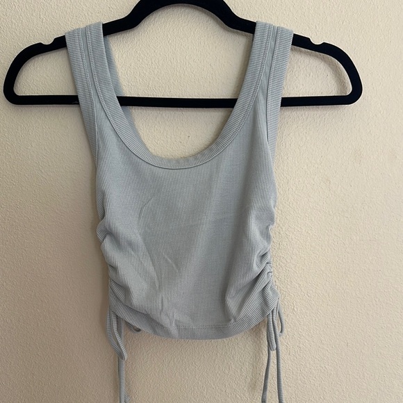 Forever 21 Mint Green Ribbed Tank with Adjustable Sides - Picture 1 of 5